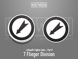 Kitsworld SAV Sticker - Luftwaffe Fighter Units - 7 Flieger Division 